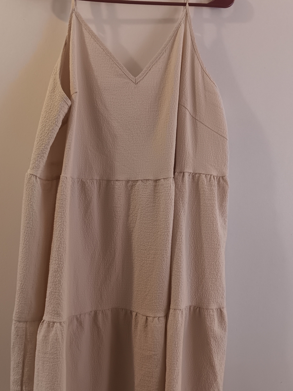 Shein Curve Beige Mini Peasant Dress Size 2x